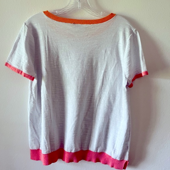 LOFT Side Slit Color Block Tee Size Large - Picture 4 of 4